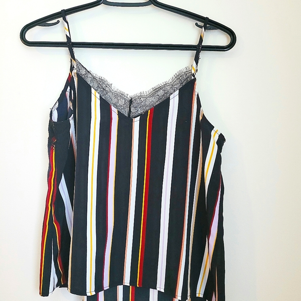 Striped spaghetti strap Blouse